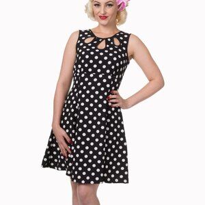 NWT Polka Dot Retro Keyhole Dress by Dancing Days Banned UK Modcloth